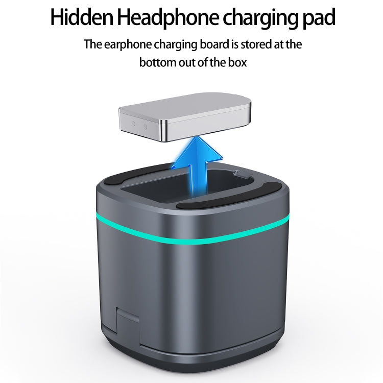 H32 15W 3 in 1 Magnetic Multifunctional Wireless Charger (Grey) - Wireless Charger by PMC TechLife | Online Shopping South Africa | PMC TechLife