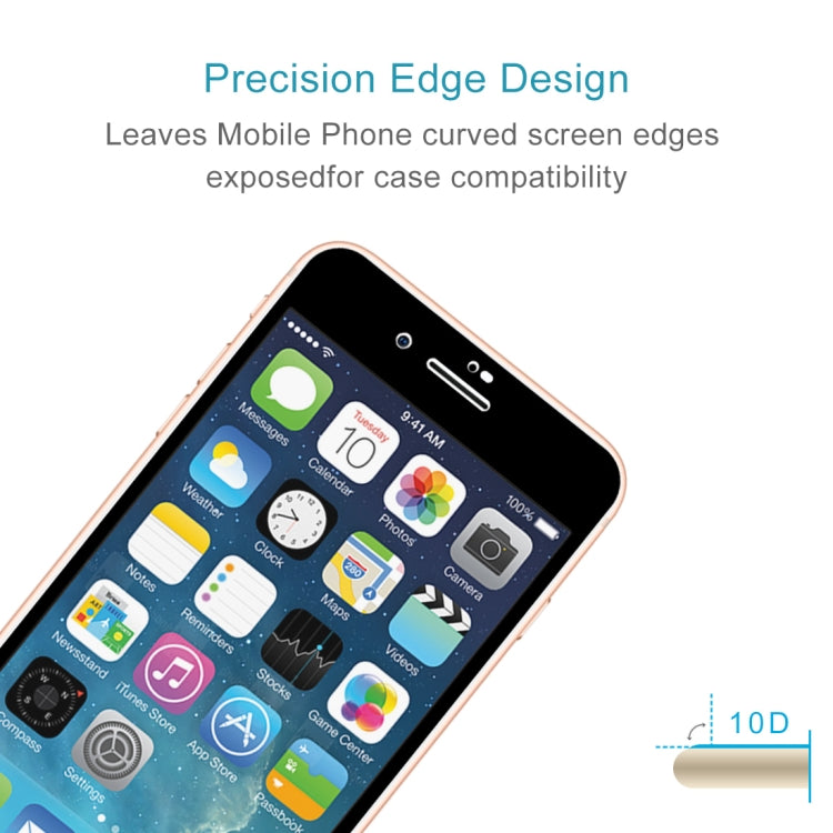 Anti-scratch 9H Full Screen HD Tempered Glass Film for iPhone SE 2020 / 8 / 7 (Black)
