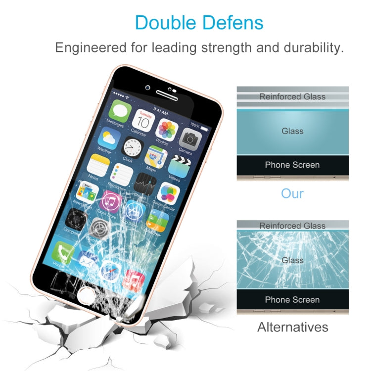 Anti-scratch 9H Full Screen HD Tempered Glass Film for iPhone SE 2020 / 8 / 7 (Black)