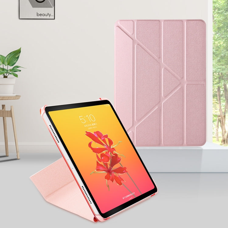 Horizontal Flip Ultra-thin Magnetic PU Leather Case for iPad Air 11 2024 / iPad Pro 11 inch 2018/2020/2021, with Sleep / Wake-up Function(Rose Gold)