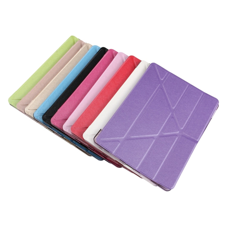 For iPad Pro 10.5 inch Silk Texture Horizontal Deformation Flip Leather Case with 4-folding Holder & Sleep / Wake-up(Black) - iPad Pro 10.5 inch Cases by PMC Jewellery | Online Shopping South Africa | PMC Jewellery | Buy Now Pay Later Mobicred