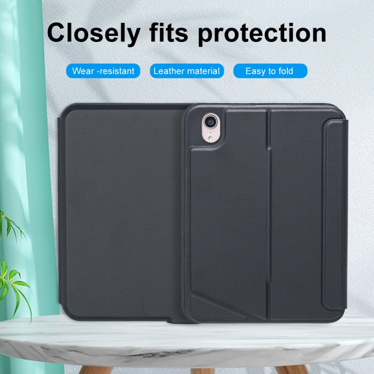 T06-AS For iPad mini6 Touch Backlight Split Type Bluetooth Keyboard Leather Case - For iPad mini by PMC Jewellery | Online Shopping South Africa | PMC Jewellery