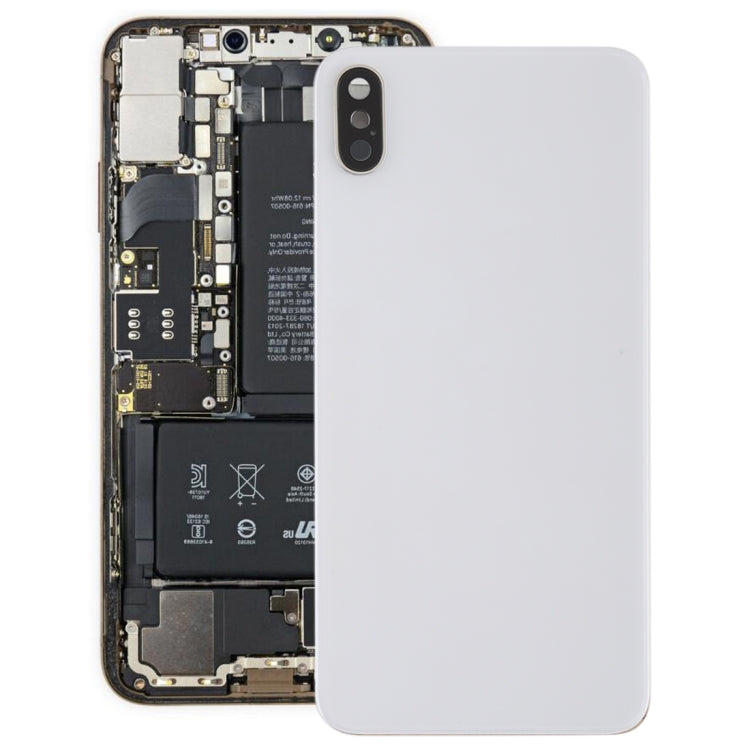 Battery Back Cover with Back Camera Bezel & Lens & Adhesive for iPhone XS Max(White)