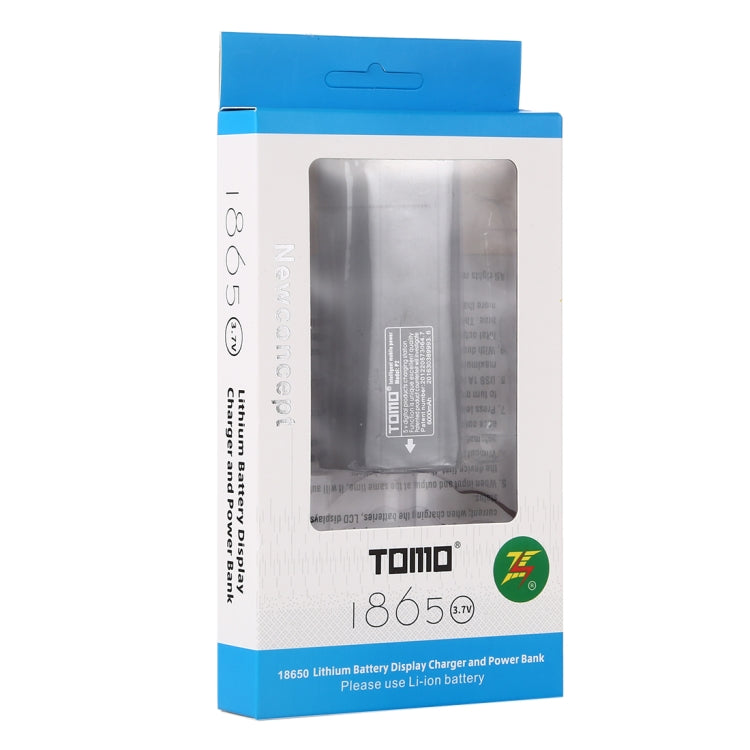 TOMO P2 USB Smart 2 Battery Charger with Indicator Light for 18650 Li-ion Battery(Black)
