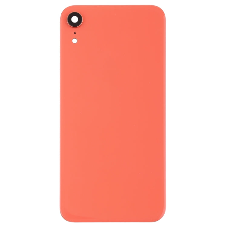 Battery Back Cover with Back Camera Bezel & Lens & Adhesive for iPhone XR(Pink)