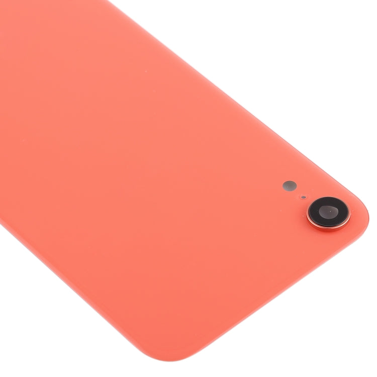 Battery Back Cover with Back Camera Bezel & Lens & Adhesive for iPhone XR(Pink)