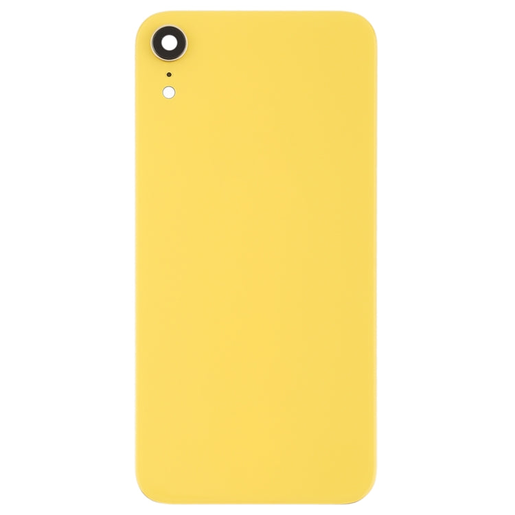 Battery Back Cover with Back Camera Bezel & Lens & Adhesive for iPhone XR(Yellow)