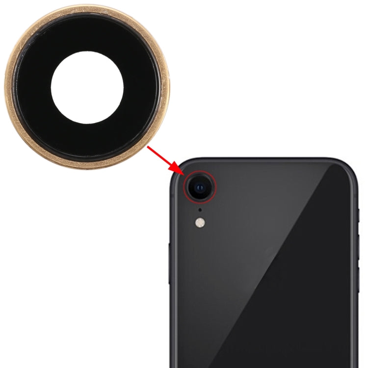 Back Camera Bezel with Lens Cover for iPhone XR(Gold) - Camera Series by PMc TechLife | Online Shopping South Africa | PMc TechLife | Buy Now Pay Later Mobicred