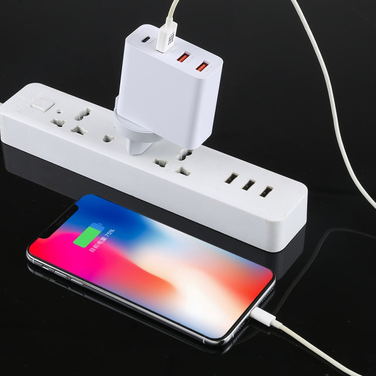 A3P 3A Max Output USB-C / Type-C + QC3.0 + Dual USB 4 Ports Wall Travel Charger, EU Plug - free shipping - PMC Jewellery - Order now!