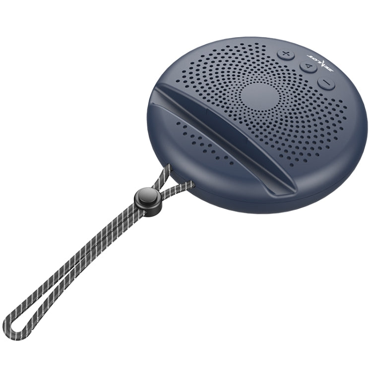 ZEALOT S24 Portable Stereo Bluetooth Speaker with Lanyard & Mobile Card Slot Holder, Supports Hands-free Call & TF Card (Dark Blue)