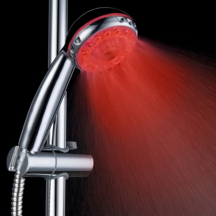 SDS-A21 15 LEDs ABS Temperature Sensor RGB LED Shower Head, Size: 22 x 8 x 4.5cm, Interface: 20mm