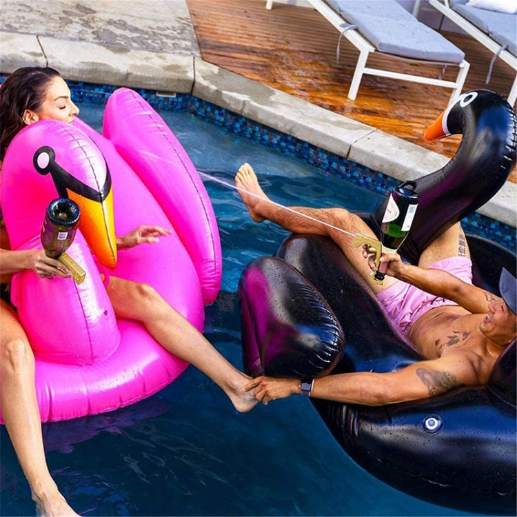 Plastic Wrapped Metal Bubbly Blaster Champagne Bottle Squirt Gun Bar Tool(Black) - Bartending Tools by PMC TechLife | Online Shopping South Africa | PMC TechLife