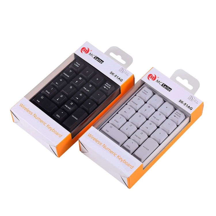MC Saite SK-51AG 2 in 1 2.4G USB Numeric Wireless Keyboard & Mini Calculator for Laptop Desktop PC(Black) - free shipping - PMC Jewellery - Order now!