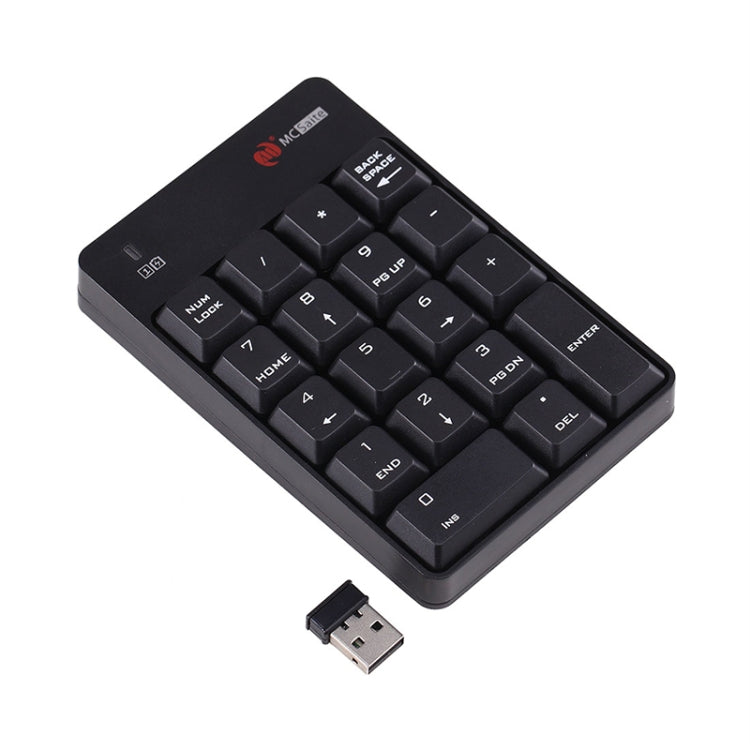 MC Saite SK-51AG 2 in 1 2.4G USB Numeric Wireless Keyboard & Mini Calculator for Laptop Desktop PC(White)