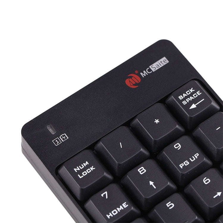 MC Saite SK-51AG 2 in 1 2.4G USB Numeric Wireless Keyboard & Mini Calculator for Laptop Desktop PC(White)