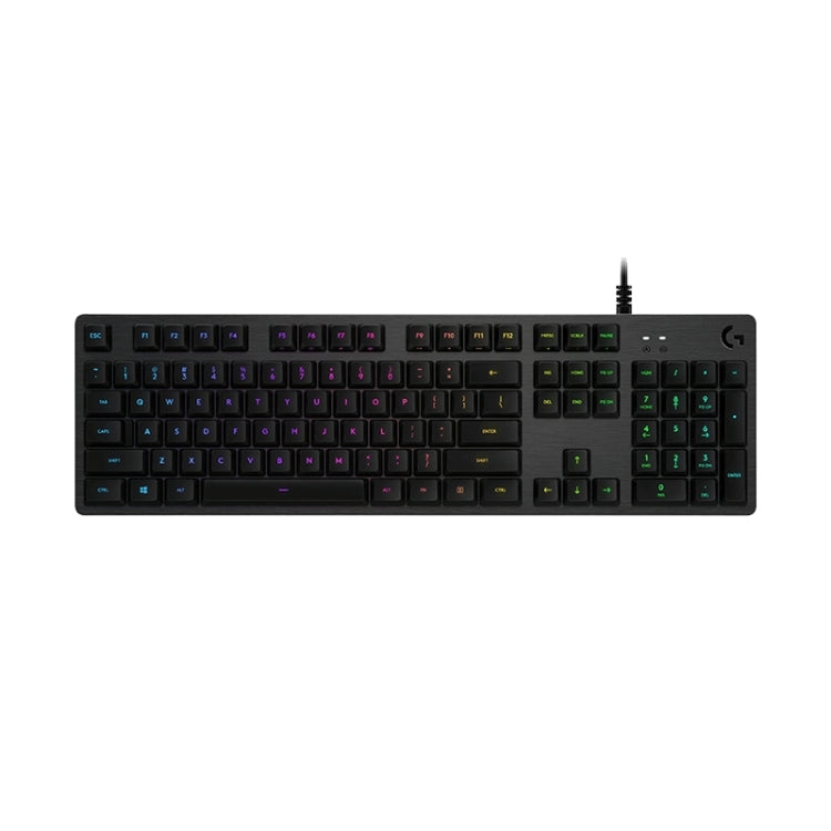 Logitech G512 RGB L-axis Mechanical Wired Gaming Keyboard, Length: 1.8m (Black)