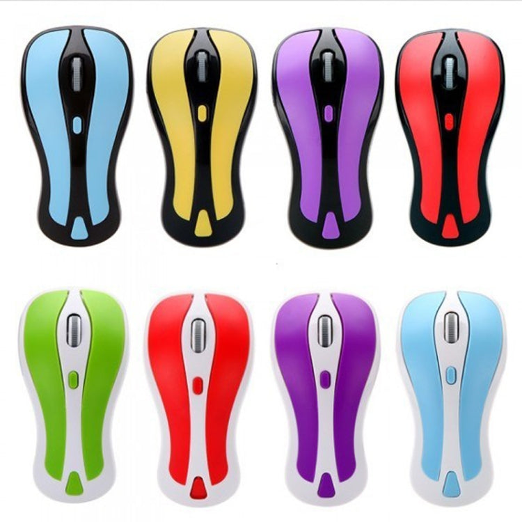 PR-01 6D Gyroscope Fly Air Mouse 2.4G USB Receiver 1600 DPI Wireless Optical Mouse for Computer PC Android Smart TV Box (Purple + White)