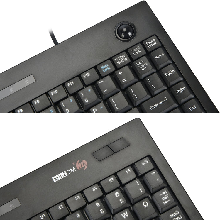 MC Saite MC-9712 Wired 88 Keys Multimedia Computer Keyboard with Trackball for Windows