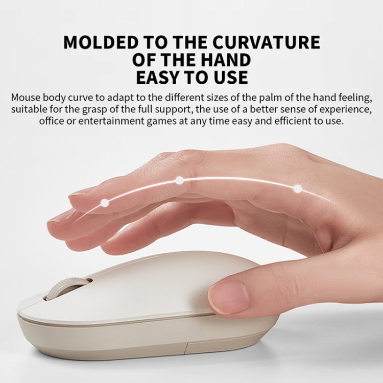 Original Xiaomi 2.4GHz Wireless Keyboard + Mouse Set 2 for Notebook Desktop Laptop(Milk Tea White) - free shipping - PMC Jewellery - Order now!