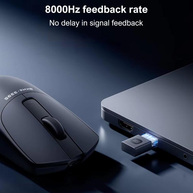 Original Xiaomi Mouse X1 Wired Wireless 2.4G TTC Micro Switches 8000Hz 26000 DPI Gaming Mouse (Black)