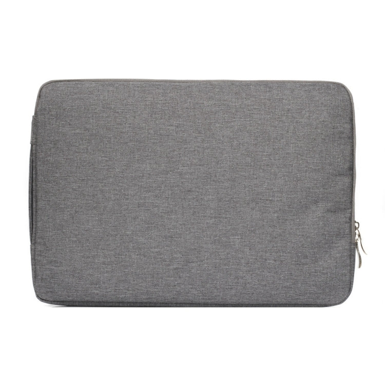 13.3 inch Universal Fashion Soft Laptop Denim Bags Portable Zipper Notebook Laptop Case Pouch for MacBook Air / Pro, Lenovo and other Laptops, Size: 35.5x26.5x2cm(Grey)