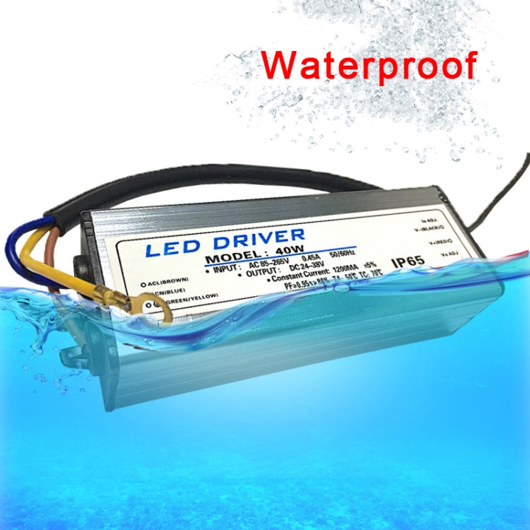 40W LED Driver Adapter AC 85-265V to DC 24-38V IP65 Waterproof - free shipping - PMC Jewellery - Order now!
