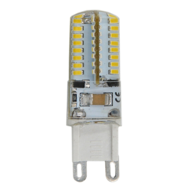 G9 4W 210LM 64 LED SMD 3014 Silicone Corn Light Bulb, AC 110V (Warm White)