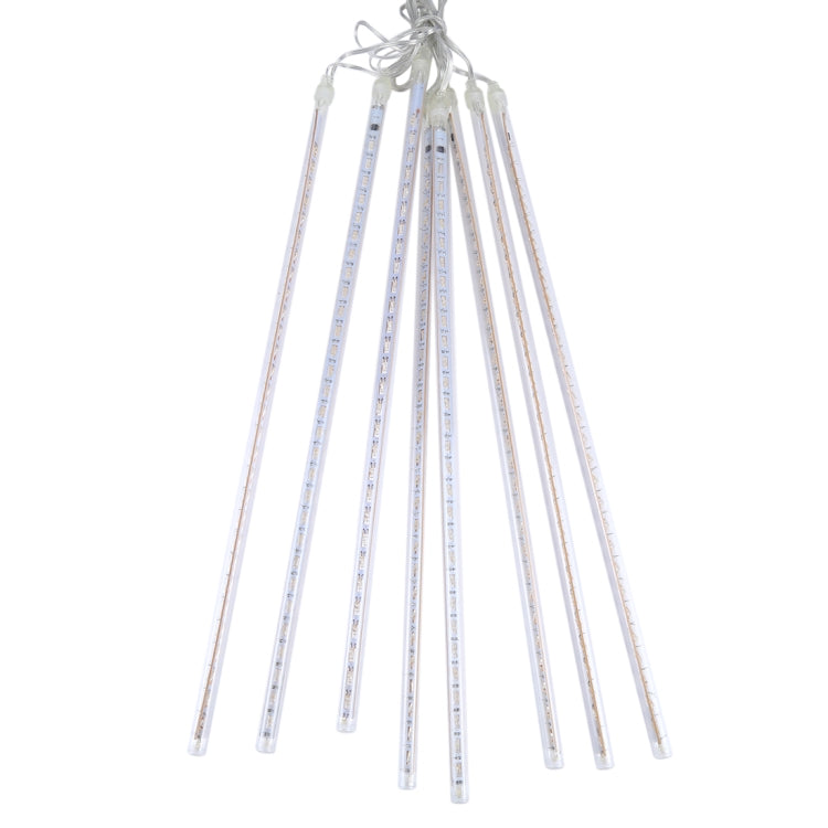 50cm 8 Tubes DIP Meteor Rain Light, LED Decorative Light, Tube Diameter: 1.2cm, AC 100-240V, US, EU Plug Optional(White Light) - Meteor Light by PMC Jewellery | Online Shopping South Africa | PMC Jewellery | Buy Now Pay Later Mobicred
