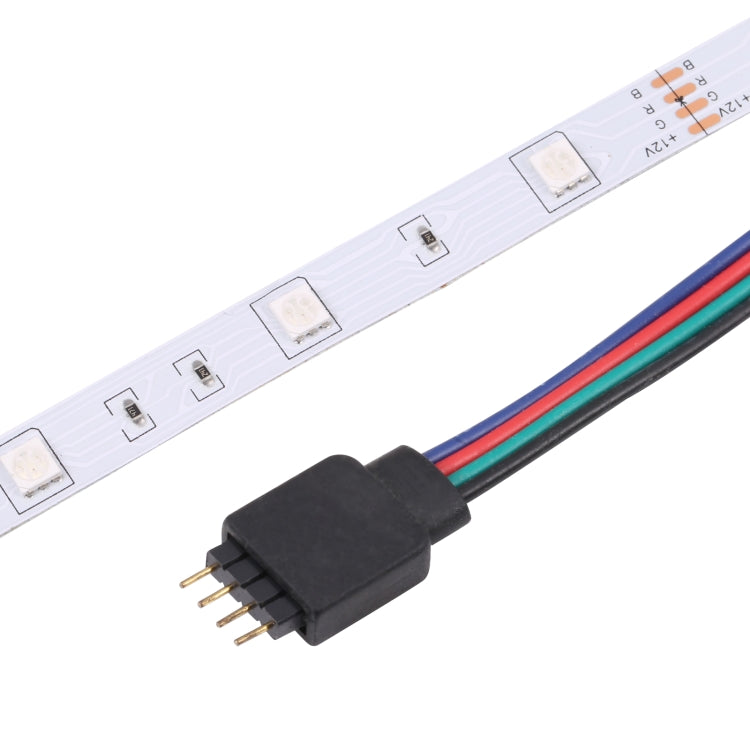 Bare Board 5050 SMD RGB LED Rope Light, 30 LED/m, Length: 2m, 12V 2A 100-240V, with 24-key Remote Control(US Plug) - Bare Board Light by PMC Jewellery | Online Shopping South Africa | PMC Jewellery | Buy Now Pay Later Mobicred