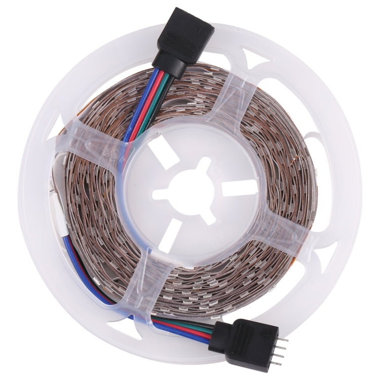 Bare Board 2835 SMD RGB LED Rope Light, 60 LED/m, Length: 5m, 12V 2A 100-240V, with 24-key Remote Control(EU Plug)