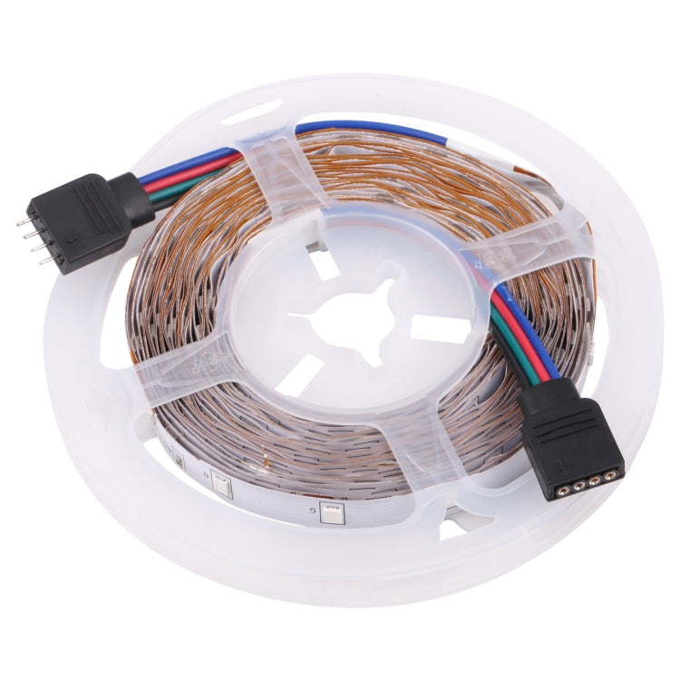 Bare Board 2835 SMD RGB LED Rope Light, 60 LED/m, Length: 5m, 12V 2A 100-240V, with 24-key Remote Control(UK Plug) - free shipping - PMC Jewellery - Order now!