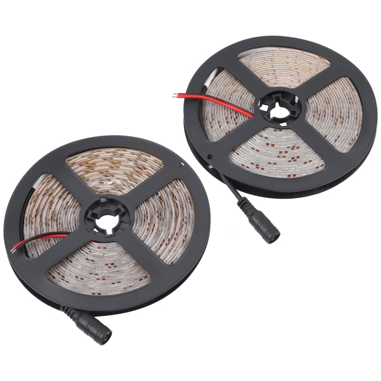 2pcs Bare Board 2835 SMD Dimmable White Light / Warm Light LED Rope Light, 60 LED/m, Length: 5m, 12V 2A 100-240V(AU Plug)