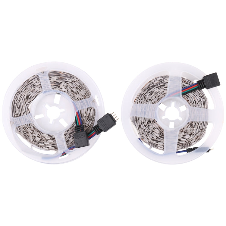 2pcs Bare Board 5050 SMD RGB LED Rope Light, 30 LED/m, Length: 5m, 12V 2A 100-240V, with 24 Keys Doodle Controller (AU Plug)