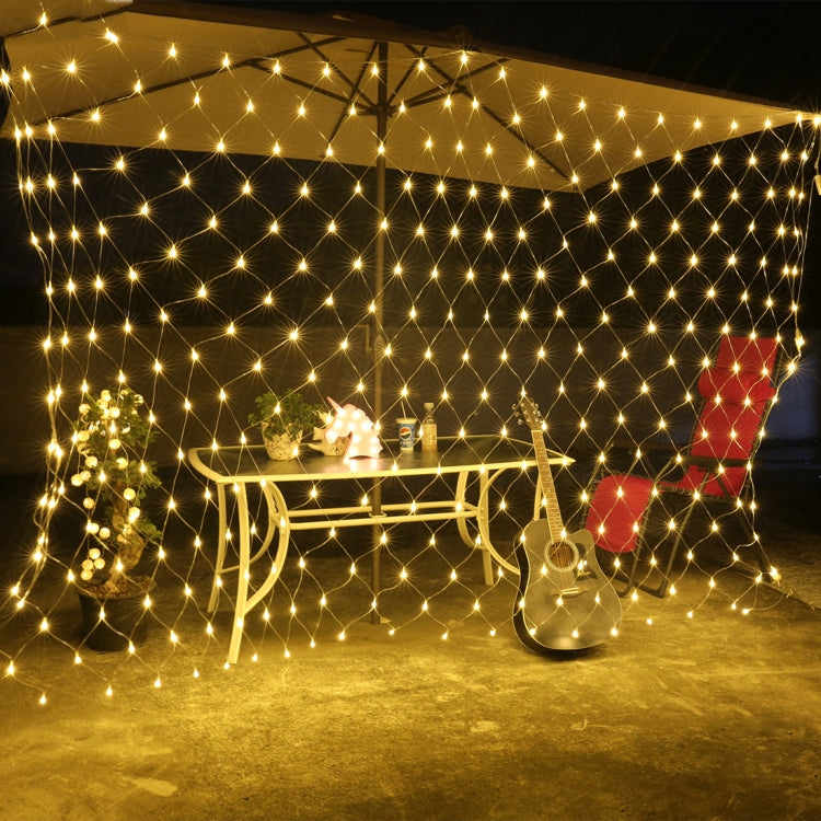 3m(Length) x 2m(Height) Colorful Light LED Decoration Light, 200 LEDs Reticular String Light with End Joint & Multi-function Controller, US Plug, AC 110V