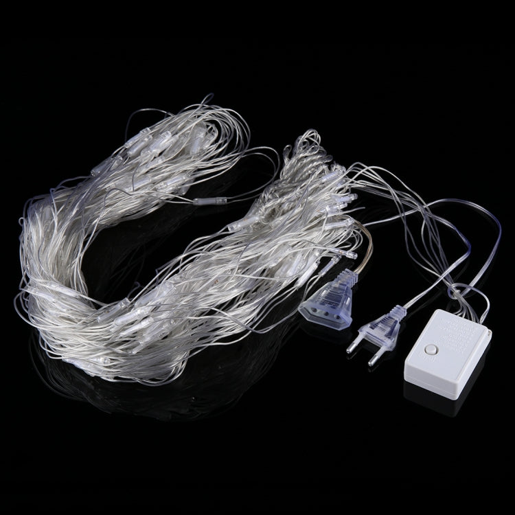 3m(Length) x 2m(Height) LED Decoration Light, 200 LEDs Reticular String Light with End Joint & Multi-function Controller, EU Plug, AC 220V