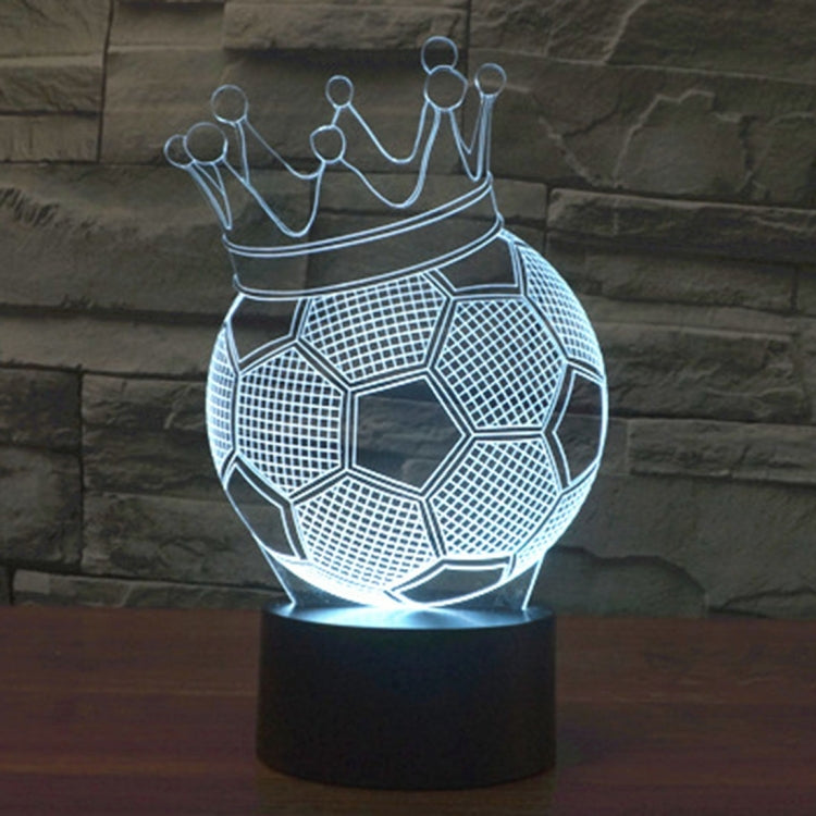 Football Crown Style 3D Touch Switch Control LED Light , 7 Color Discoloration Creative Visual Stereo Lamp Desk Lamp Night Light - Novelty Lighting by PMC TechLife | Online Shopping South Africa | PMC TechLife | Buy Now Pay Later Mobicred