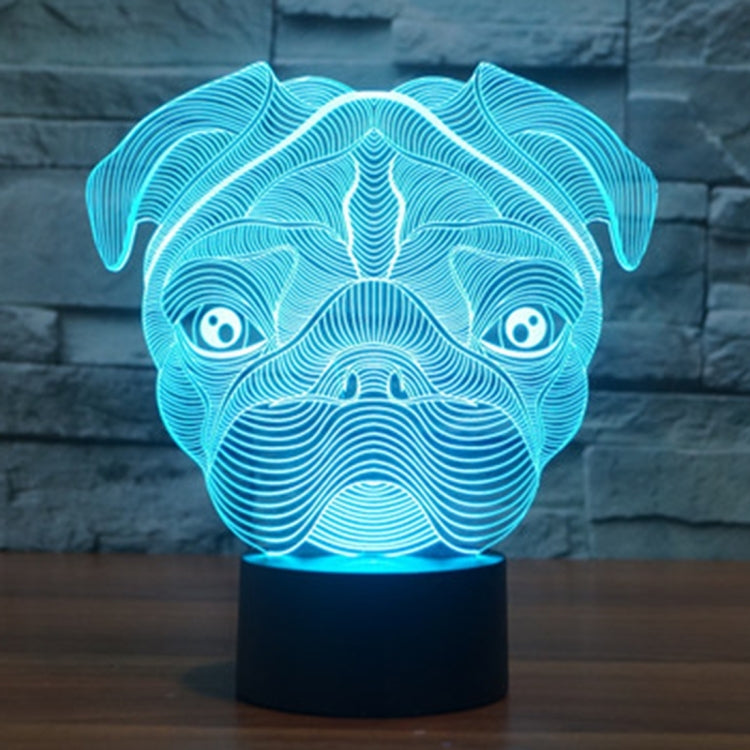 Dog Shape 3D Touch Switch Control LED Light , 7 Color Discoloration Creative Visual Stereo Lamp Desk Lamp Night Light - Novelty Lighting by PMC TechLife | Online Shopping South Africa | PMC TechLife | Buy Now Pay Later Mobicred