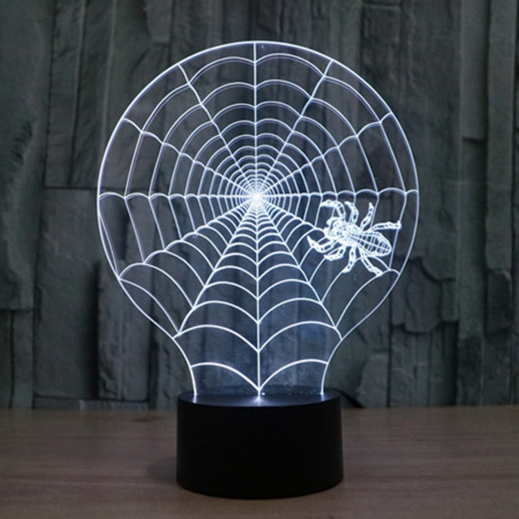 Cobweb Style 3D Touch Switch Control LED Light , 7 Colour Discoloration Creative Visual Stereo Lamp Desk Lamp Night Light - Novelty Lighting by PMC TechLife | Online Shopping South Africa | PMC TechLife | Buy Now Pay Later Mobicred