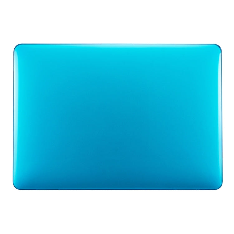 For MacBook Air 13.3 inch A1932 2018 & A2179 2020 & A2337 Laptop Crystal Style Protective Case(Lake Blue)