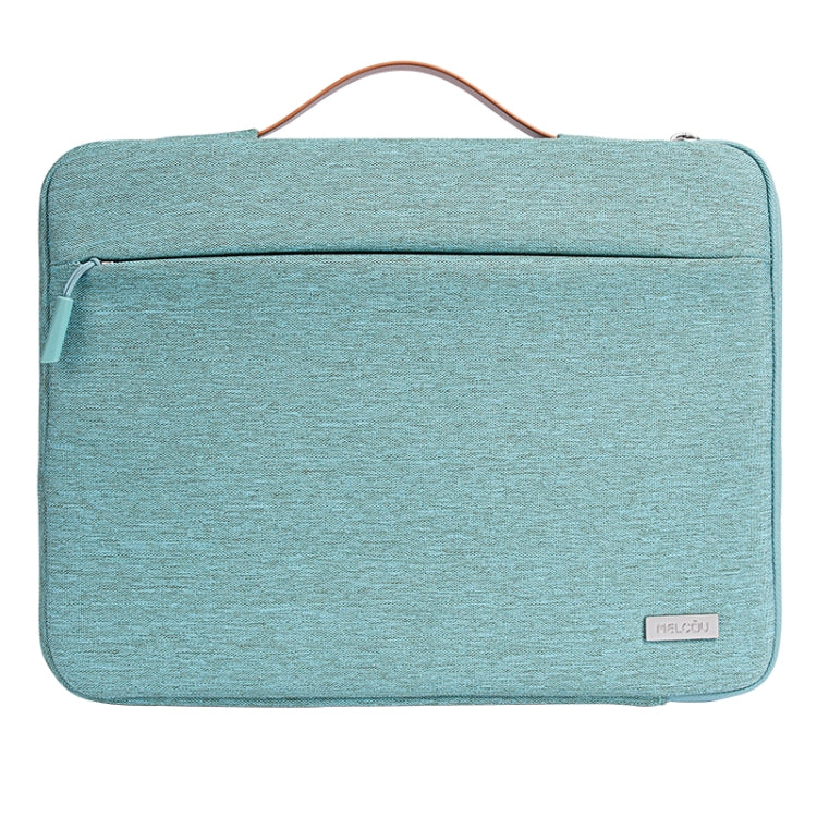 For 13 inch Laptop Zipper Water-resistant Handheld Sleeve Bag (Green)