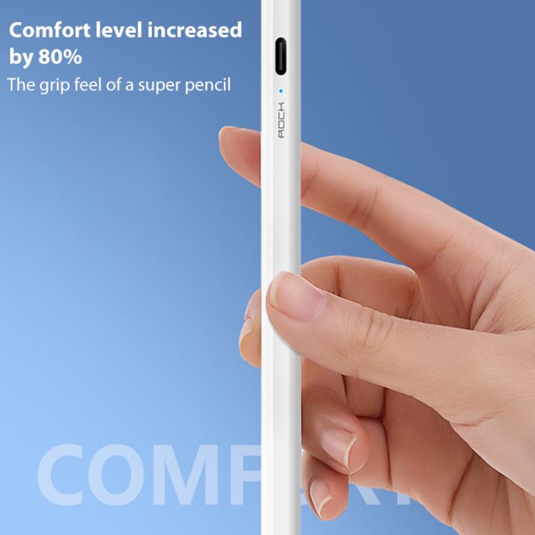 ROCK B05 Replaceable Active Magnetic Capacitive Pen for iPad 2018 or Above(White) - free shipping - PMC Jewellery - Order now!