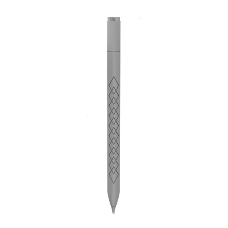 For Apple Pencil (USB-C) Diamond Pattern Silicone Stylus Pen Protective Case (Grey)