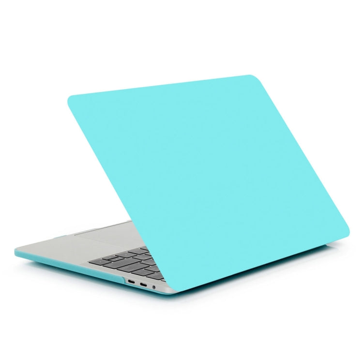 ENKAY Hat-Prince 2 in 1 Frosted Hard Shell Plastic Protective Case + Europe Version Ultra-thin TPU Keyboard Protector Cover for 2016 MacBook Pro 13.3 Inch with Touch Bar (A1706) (Blue)