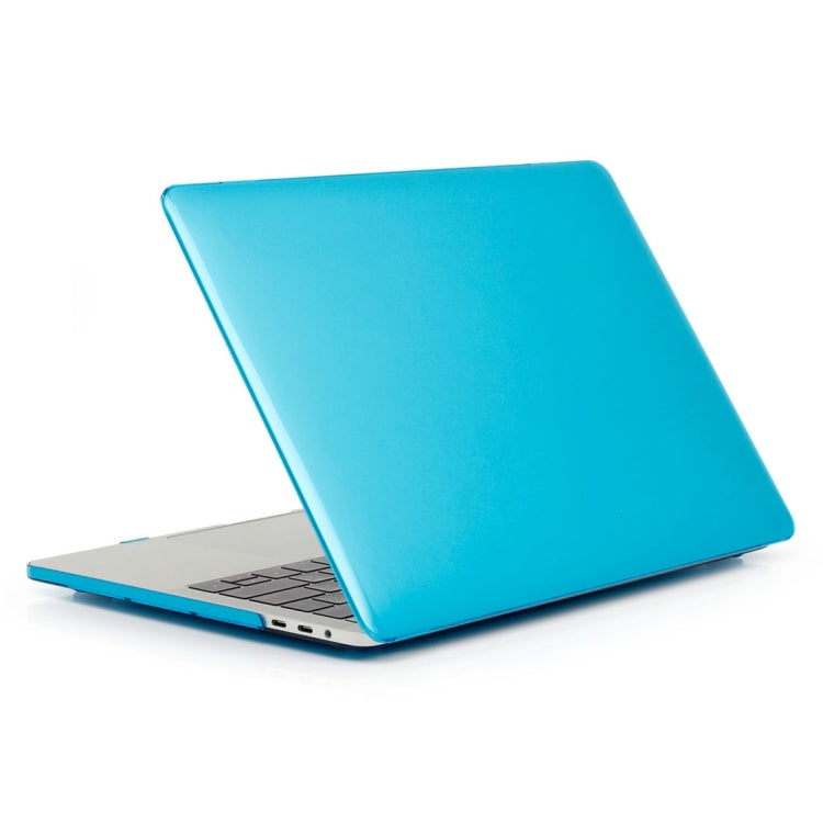ENKAY Hat-Prince 2 in 1 Crystal Hard Shell Plastic Protective Case + Europe Version Ultra-thin TPU Keyboard Protector Cover for 2016 MacBook Pro 13.3 Inch without Touch Bar (A1708) (Baby Blue)