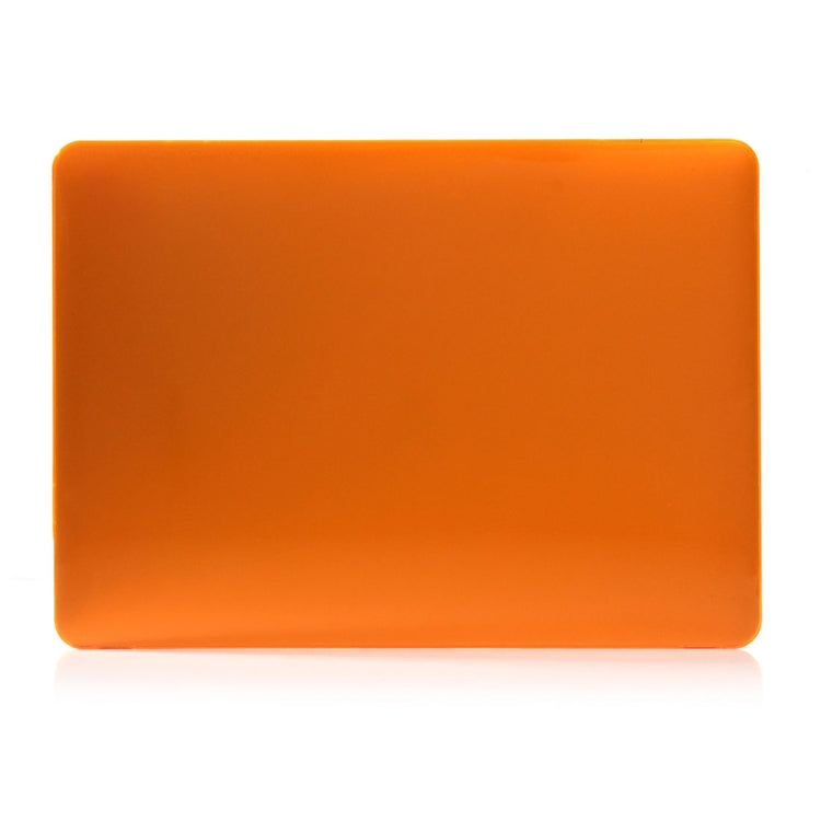 ENKAY Hat-Prince 2 in 1 Crystal Hard Shell Plastic Protective Case + Europe Version Ultra-thin TPU Keyboard Protector Cover for 2016 MacBook Pro 15.4 Inch with Touch Bar (A1707) (Orange)
