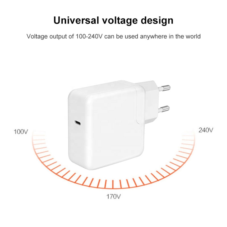 30W USB-C / Type-C 3.1 Port Power Charger Adapter, EU Plug(White) - USB Charger by PMC Jewellery | Online Shopping South Africa | PMC Jewellery | Buy Now Pay Later Mobicred