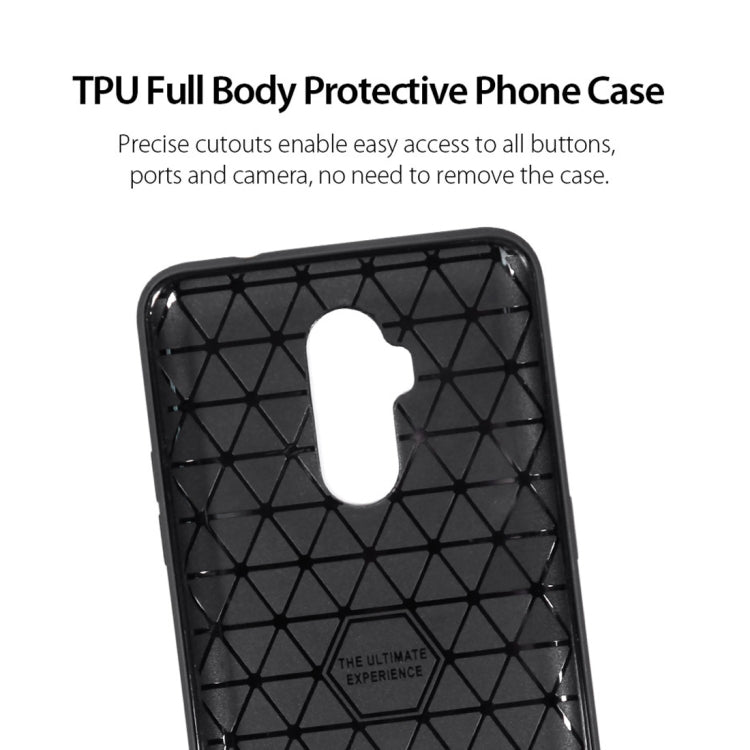 Shockproof Carbon Fiber Texture TPU Case for ULEFONG P6000 Plus / Power L3 (Black)