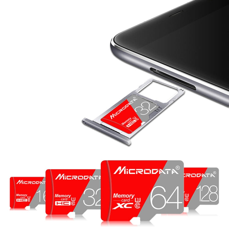 MICRODATA 256GB Class10 Red and Grey TF(Micro SD) Memory Card - free shipping - PMC Jewellery - Order now!