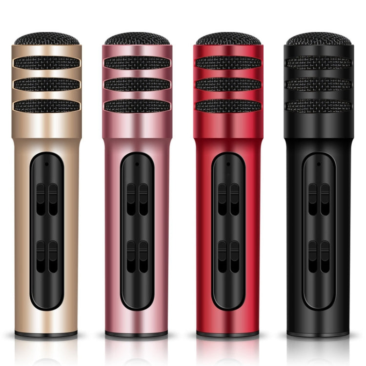 BGN-C7 Condenser Microphone Dual Mobile Phone Karaoke Live Singing Microphone Built-in Sound Card(Gold) - Microphone by PMC TechLife | Online Shopping South Africa | PMC TechLife | Buy Now Pay Later Mobicred