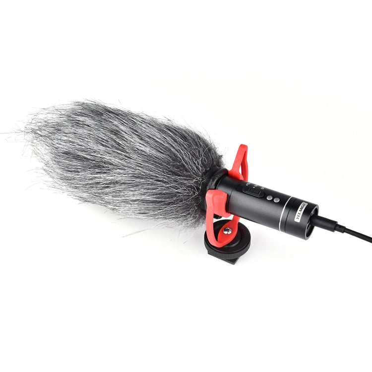 YELANGU MIC015 Professional Interview Condenser Video Shotgun Microphone with 3.5mm Audio Cable for DSLR & DV Camcorder (Black)